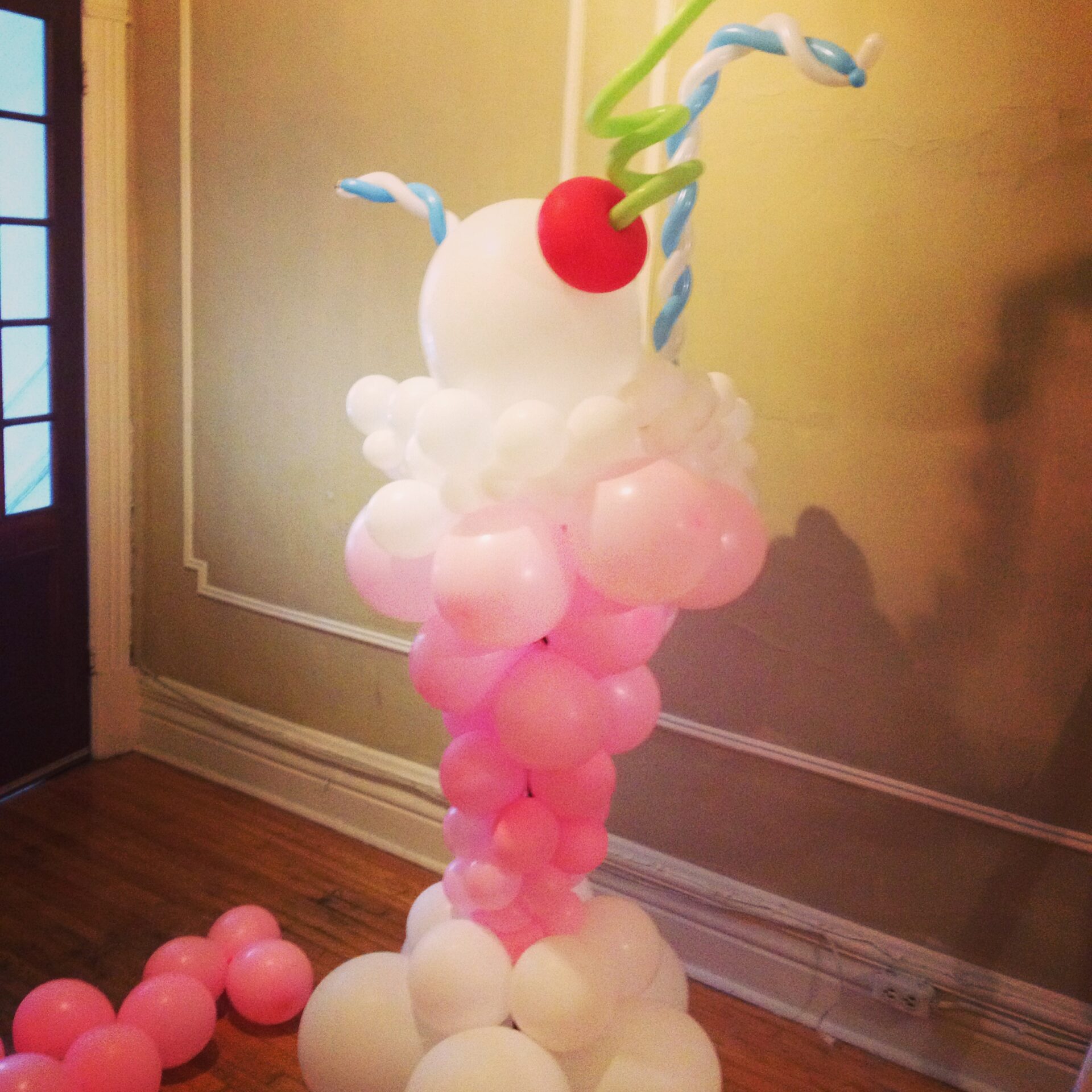 Ice cream balloon decor